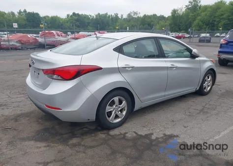 2015 Hyundai Elantra Se from USA, damaged, VIN 5NPDH4AE6FH560046